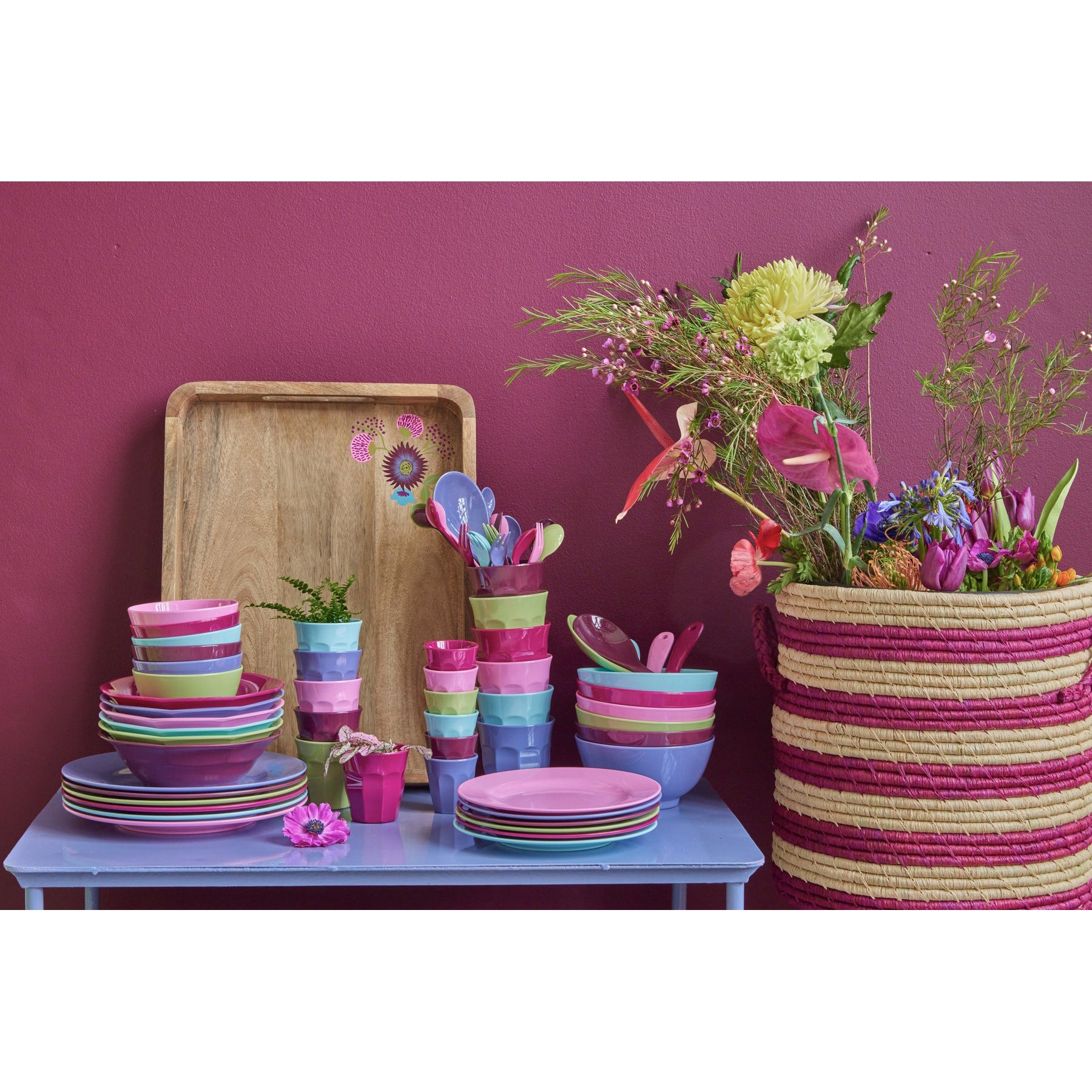 rice-dk-melamine-cake-forks-in-asst-colors-6-pack-rice-mesfo-6zaw23
