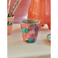 rice-dk-melamine-cup-with-forest-flower-print-medium-250-ml-rice-melcu-fofl