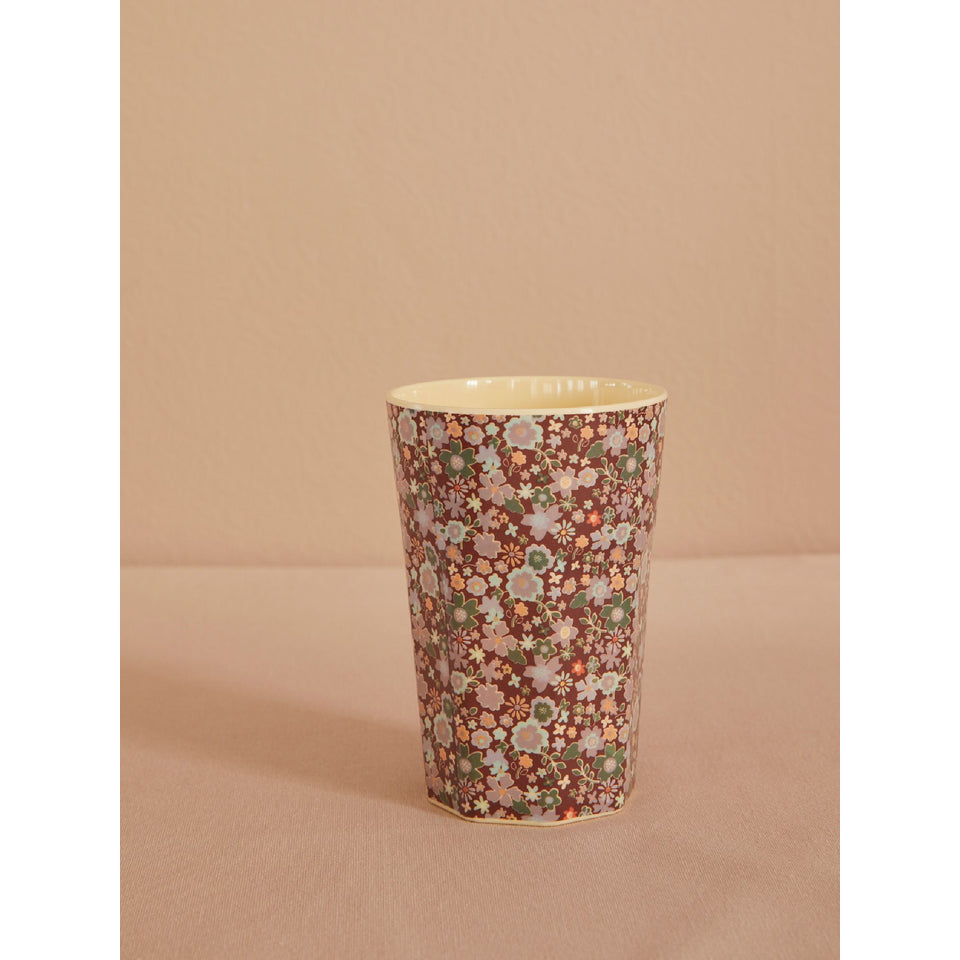 rice-dk-melamine-cup-with-forest-flower-print-tall-400-ml-rice-melcu-lfofl