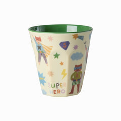 rice-dk-melamine-cup-with-hero-print-medium-green-250ml-baby-nursery-kitchen-rice-melcu-hero-01