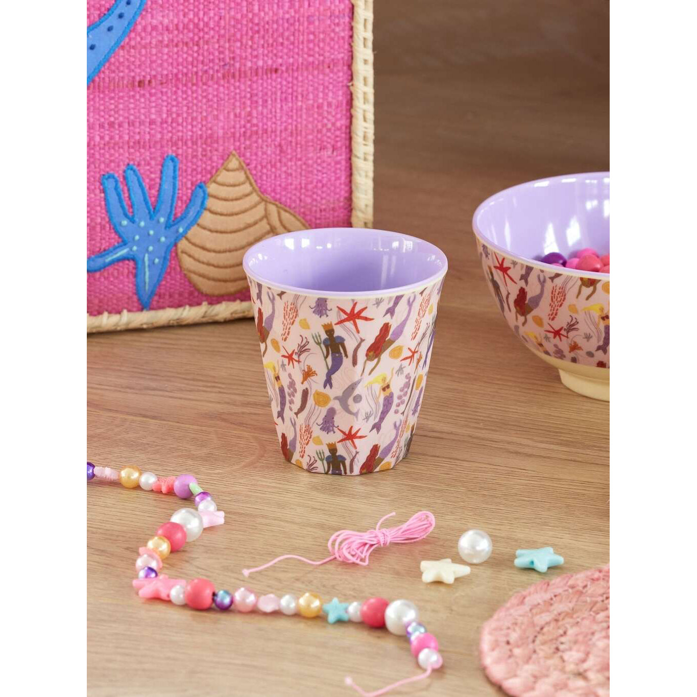 rice-dk-melamine-cup-with-mermaid-print-medium-250-ml-rice-melcu-mer