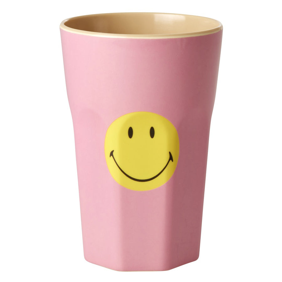 rice-dk-melamine-cup-with-pink-smiley-print-two-tone-tall-rice-melcu-lsmili