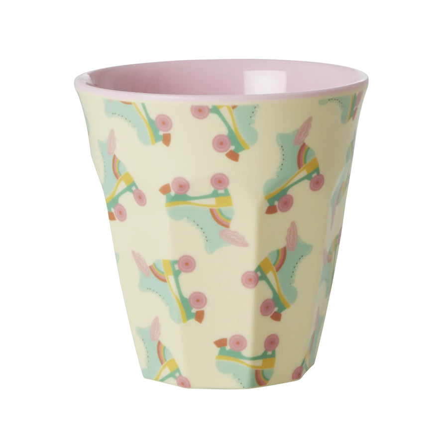 rice-dk-melamine-cup-with-roller-skate-print-two-tone-medium-rice-melcu-roll