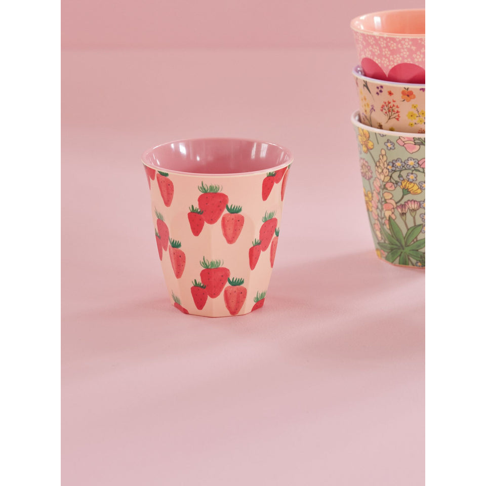 rice-dk-melamine-cup-with-strawberry-print-medium-250-ml-rice-melcu-strawb