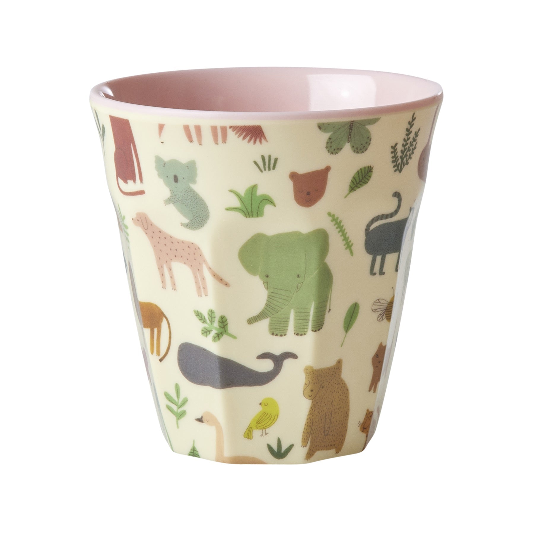 rice-dk-melamine-cup-with-sweet-jungle-print-pink-two-tone-medium-250ml-rice-melcu-swjunsi