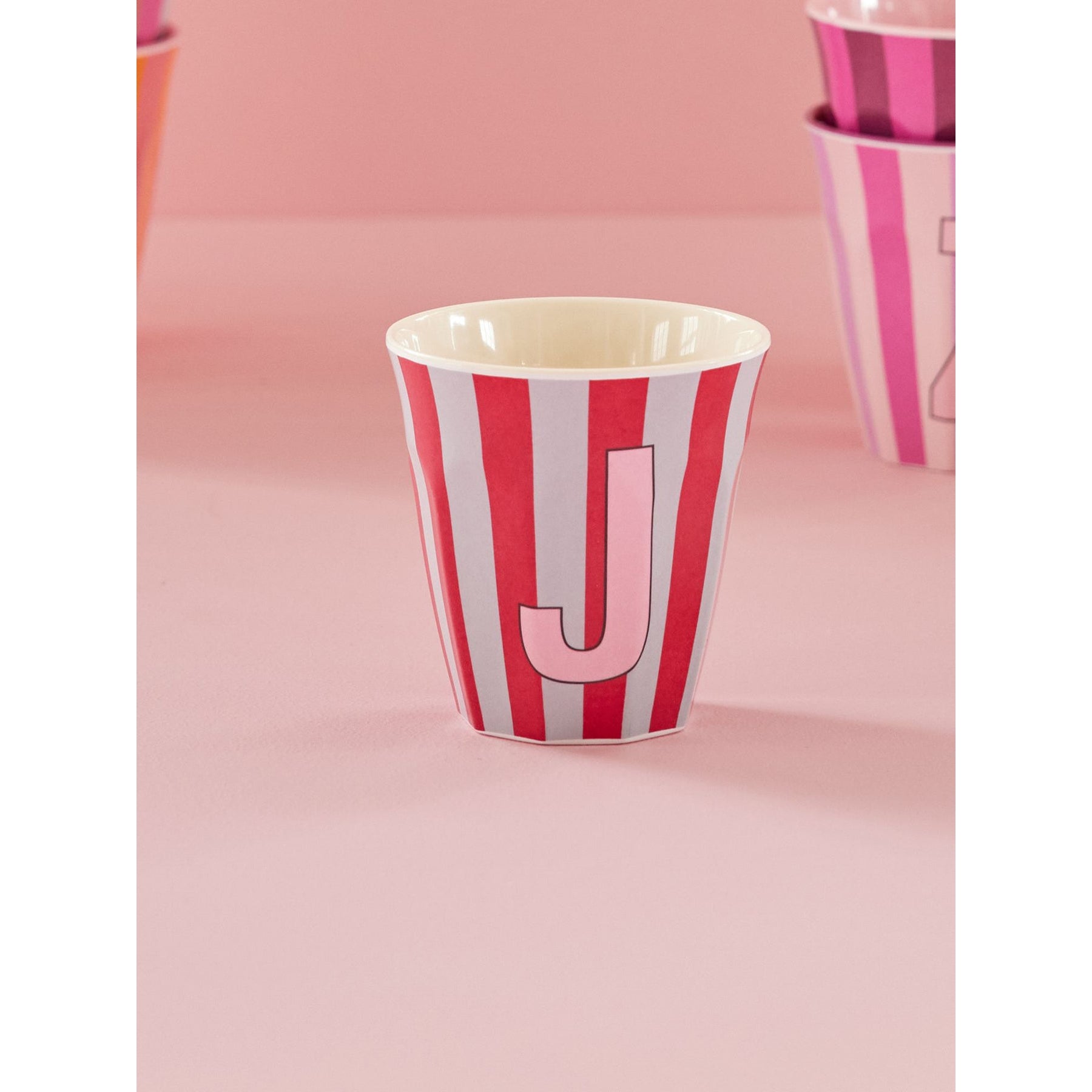 rice-dk-melamine-cup-with-the-letter-j-stripes-pinkish-medium-250ml-rice-melcu-alpstrji