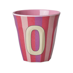 rice-dk-melamine-cup-with-the-letter-o-stripes-pinkish-medium-250-ml-rice-melcu-alpstroi