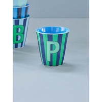 rice-dk-melamine-cup-with-the-letter-p-stripes-blueish-medium-250ml-rice-melcu-alpstrpb
