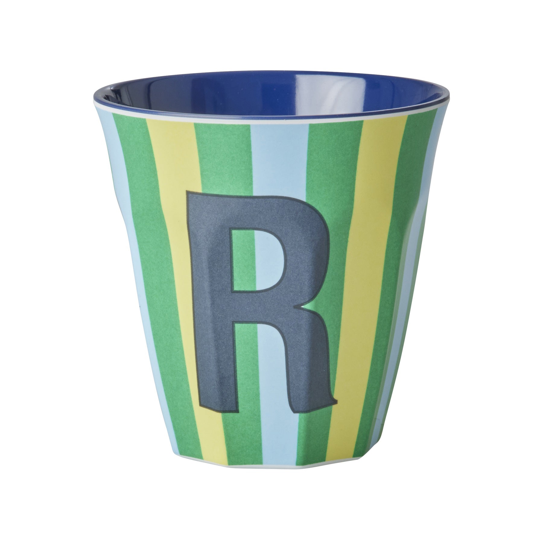 rice-dk-melamine-cup-with-the-letter-r-stripes-blueish-medium-250ml-rice-melcu-alpstrrb