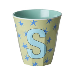 Rice DK Melamine Cup With The Letter S - Stars - Medium - 250 ml