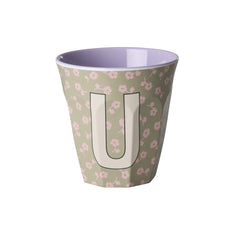 rice-dk-melamine-cup-with-the-letter-u-flowers-medium-250-ml