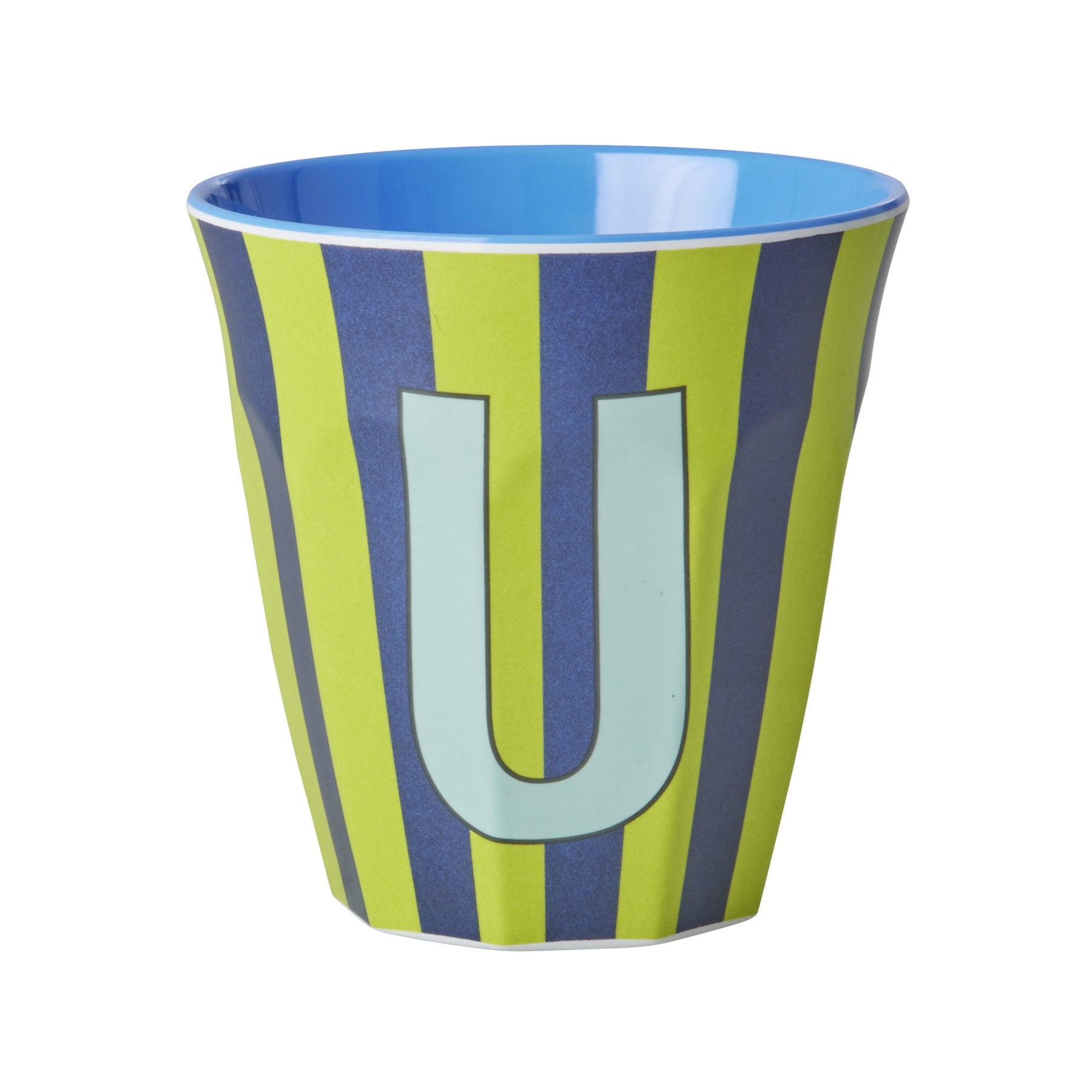 rice-dk-melamine-cup-with-the-letter-u-stripes-blueish-medium-250ml-rice-melcu-alpstrub