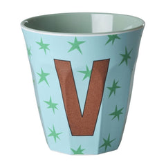 Rice DK Melamine Cup With The Letter V - Stars - Medium - 250 ml