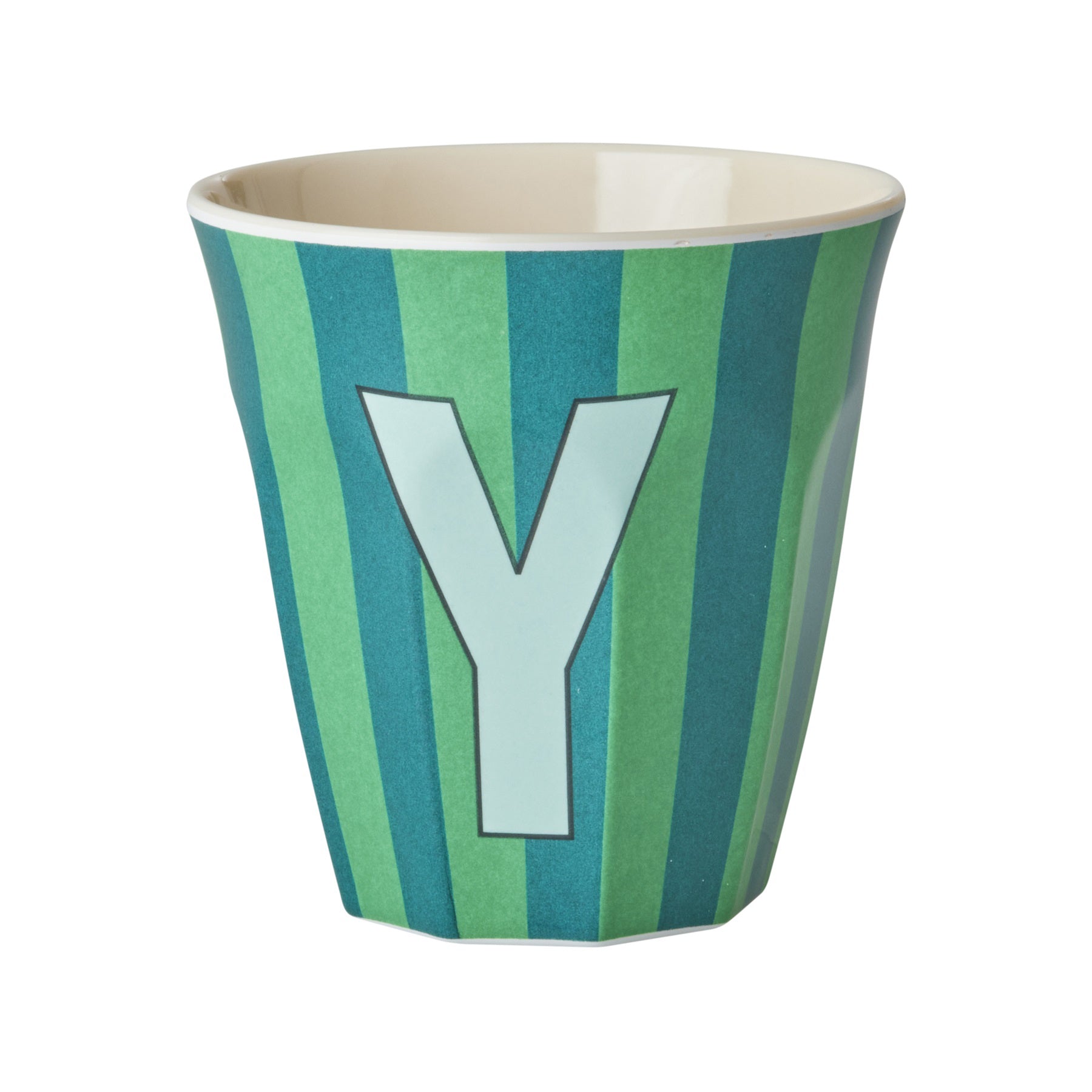rice-dk-melamine-cup-with-the-letter-y-stripes-blueish-medium-250ml-rice-melcu-alpstryb
