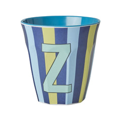 rice-dk-melamine-cup-with-the-letter-z-stripes-blueish-medium-250ml-rice-melcu-alpstrzb