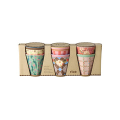 rice-dk-melamine-cups-with-all-you-need-is-love-and-prints-small-6-pack-160-ml