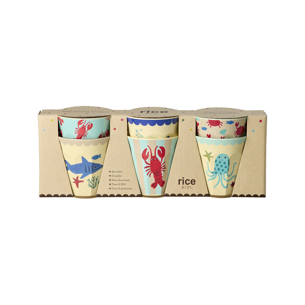 rice-dk-melamine-cups-with-blue-ocean-prints-medium-6-pack-250-ml