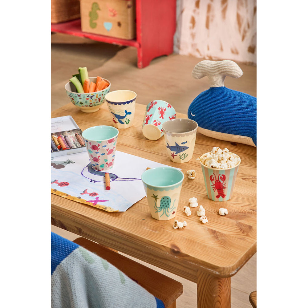 rice-dk-melamine-cups-with-blue-ocean-prints-small-6-pack-160-ml