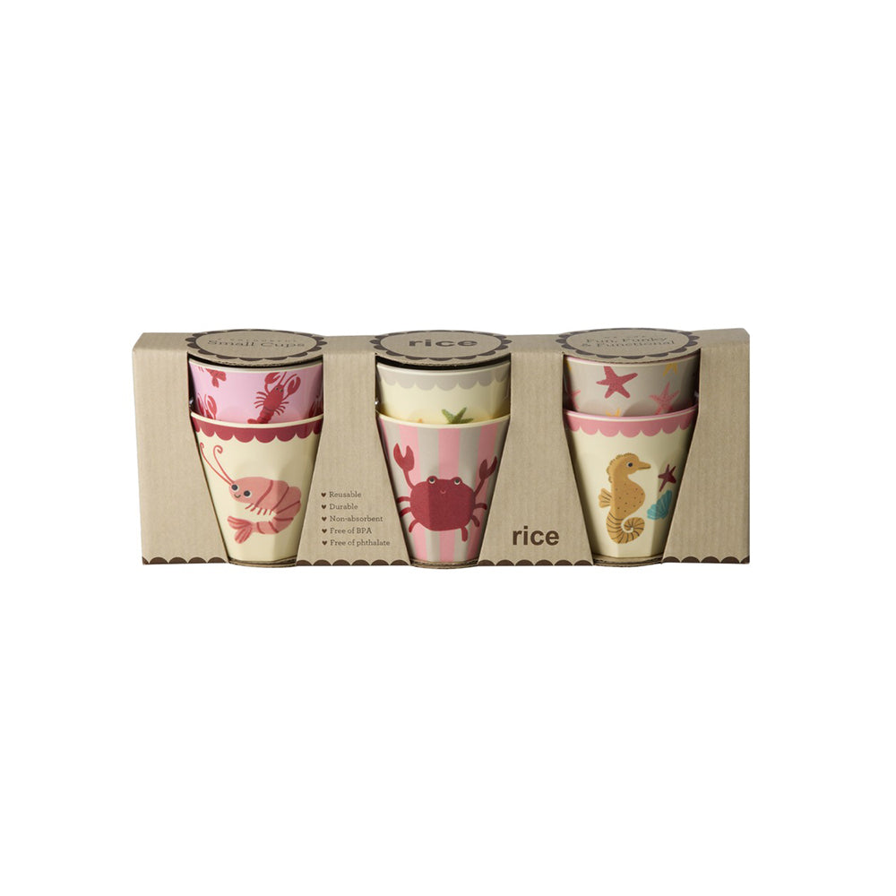 rice-dk-melamine-cups-with-coral-ocean-prints-small-6-pack-160-ml