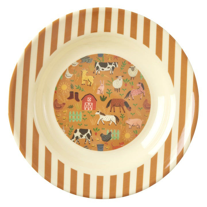rice-dk-melamine-kids-bowl-with-farm-print-250-ml-rice-kibow-farmtoto
