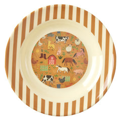 rice-dk-melamine-kids-bowl-with-farm-print-250-ml-rice-kibow-farmtoto