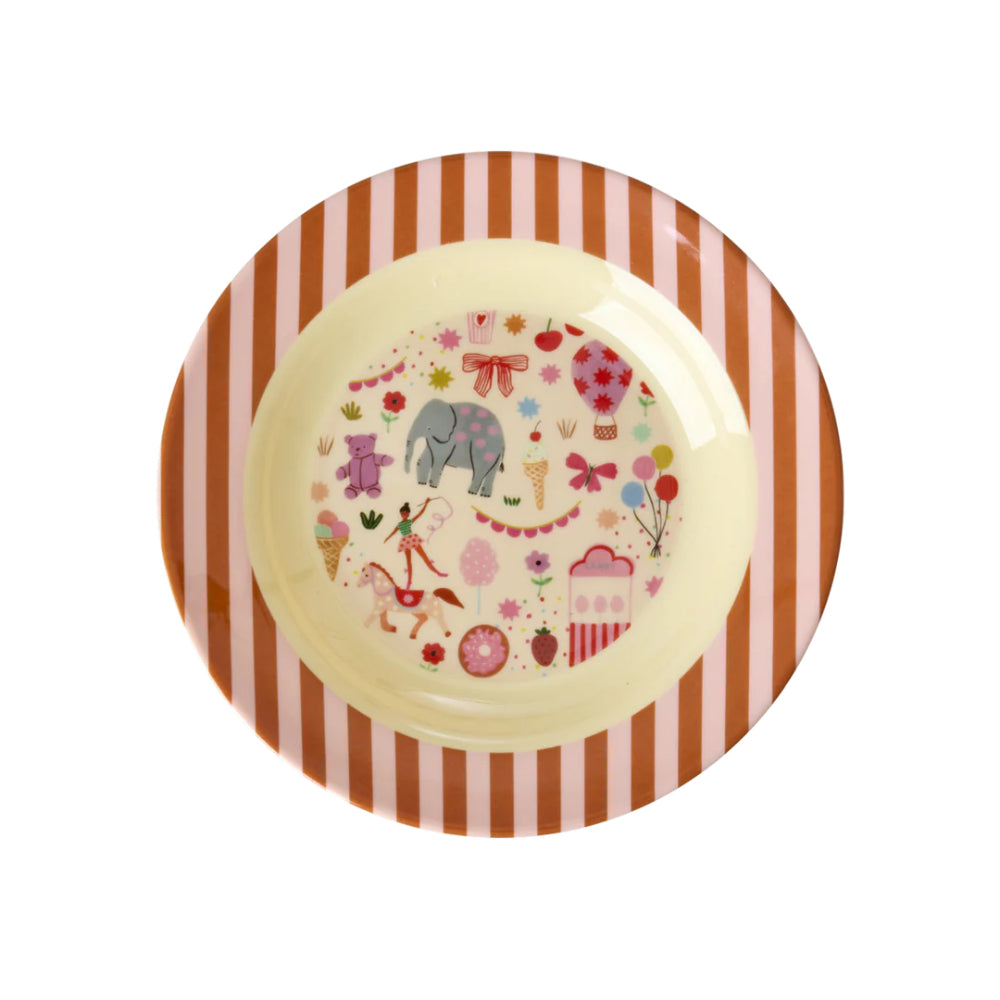 rice-dk-melamine-kids-bowl-with-pink-fun-fair-print-250ml-rice-kibow-fufai