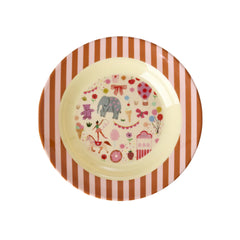 rice-dk-melamine-kids-bowl-with-pink-fun-fair-print-250ml-rice-kibow-fufai