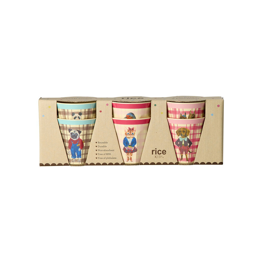 rice-dk-melamine-kids-cup-with-nathalie-l-t-prints-small-6-pack-160-ml
