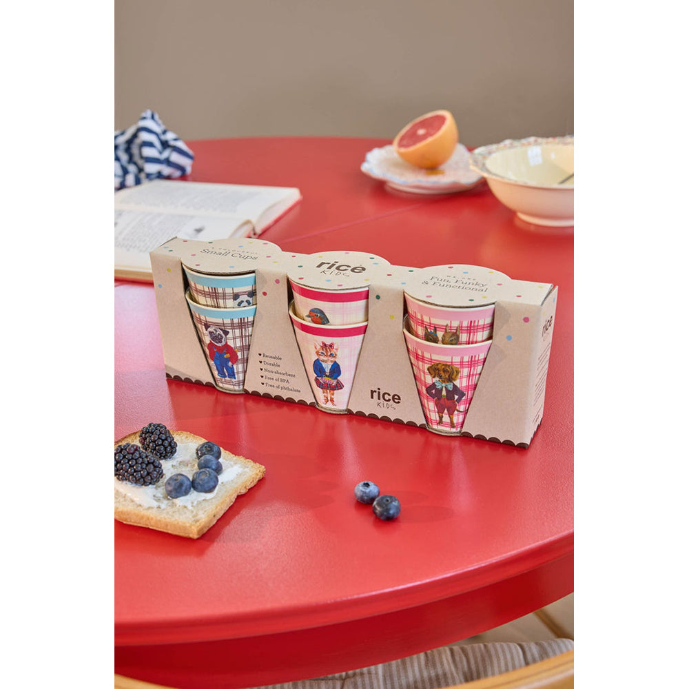rice-dk-melamine-kids-cup-with-nathalie-l-t-prints-small-6-pack-160-ml