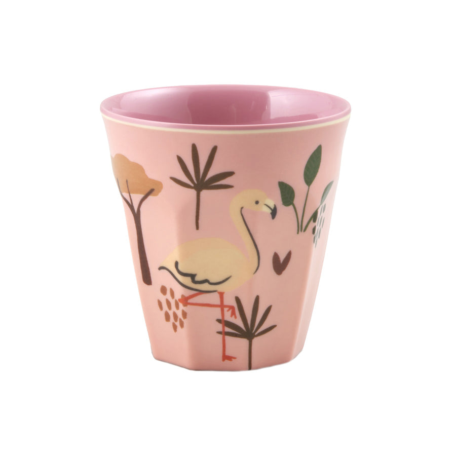 Rice DK Melamine Kids Cup with Pink Jungle Animal Print - Small - 160 ...