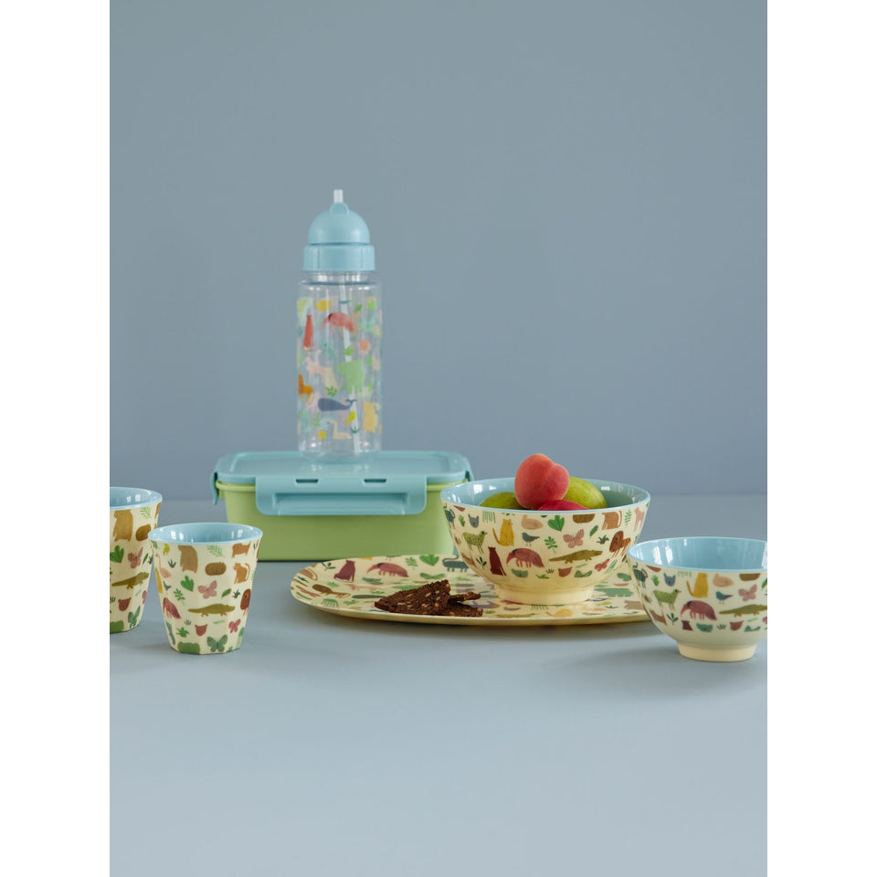 rice-dk-melamine-kids-cup-with-sweet-jungle-print-dusty-blue-small-160ml-rice-kicup-swjunmi