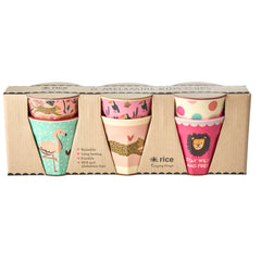 rice-dk-melamine-kids-cups-with-asst-jungle-prints-small-6-pack-160-ml