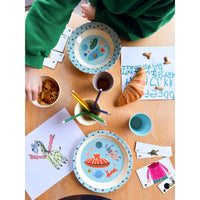 rice-dk-melamine-kids-lunch-plate-with-dogs-in-space-print-kitchen-rice-kilpl-dspa-02