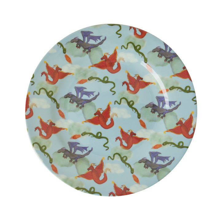 rice-dk-melamine-kids-side-plate-with-dragon-print-rice-mespl-dra