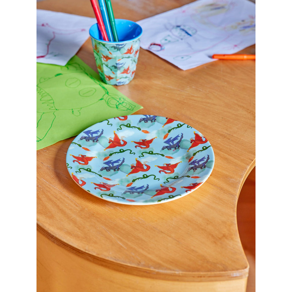 rice-dk-melamine-kids-side-plate-with-dragon-print-rice-mespl-dra