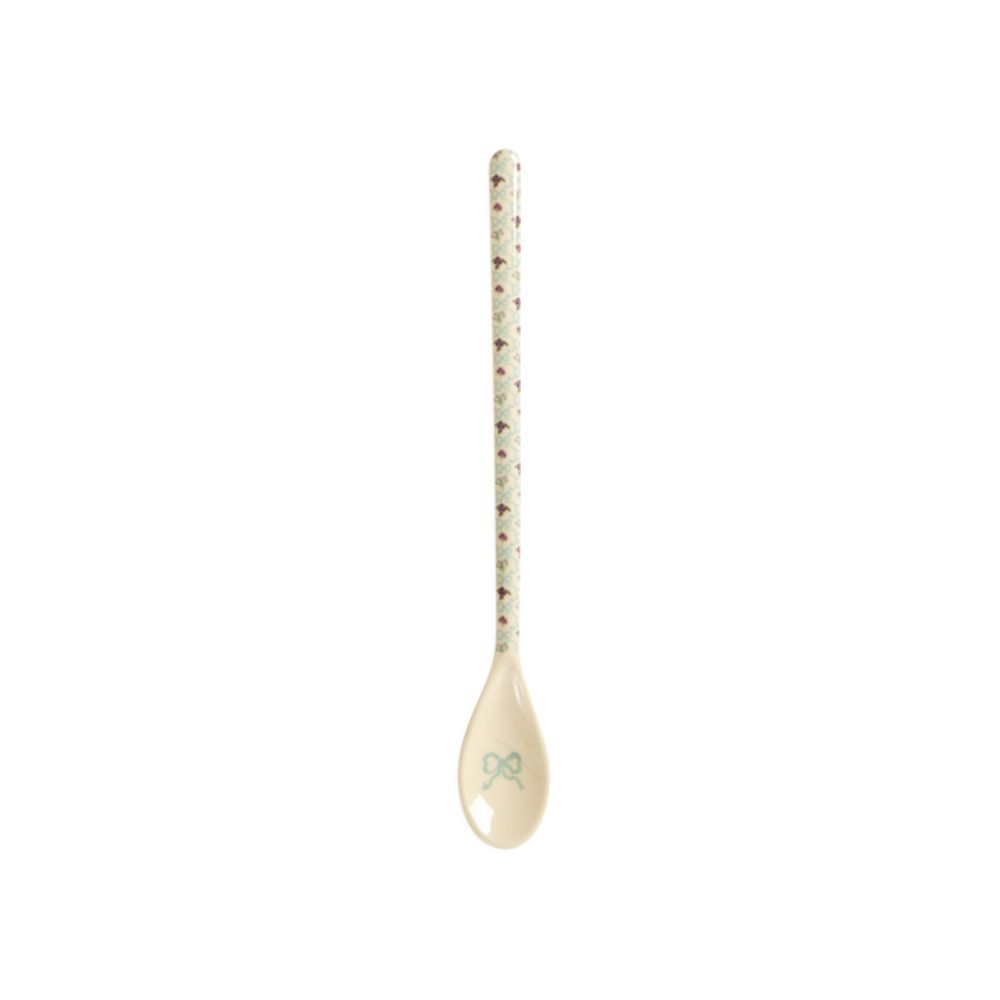 rice-dk-melamine-latte-spoon-with-bow-and-bouquet-print-rice-melsp-lch5xcpbow