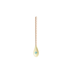 rice-dk-melamine-latte-spoon-with-checkered-stencil-print-rice-melsp-law25xcpsten