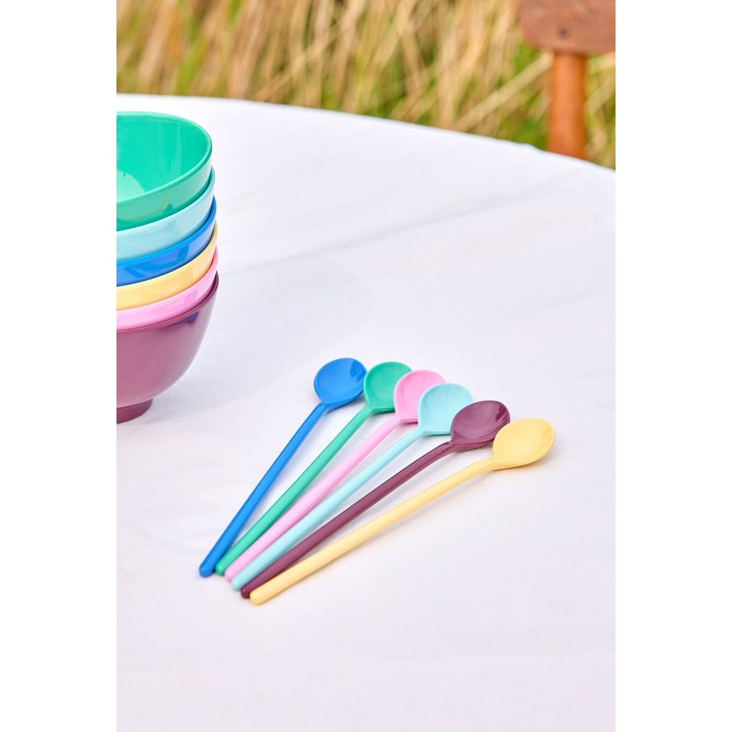 rice-dk-melamine-latte-spoons-in-asst-show-your-true-colors-set-of-6-rice-mespo-6zlch5