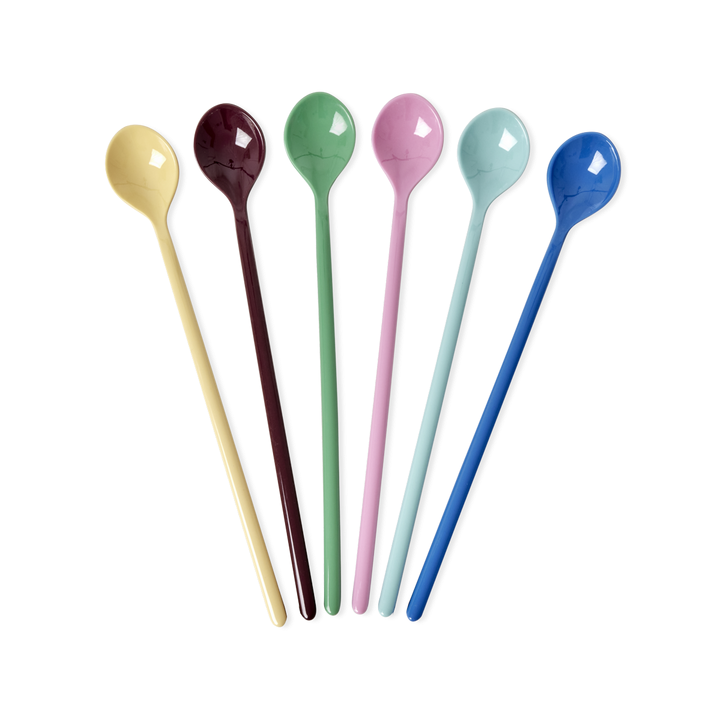 rice-dk-melamine-latte-spoons-in-asst-show-your-true-colors-set-of-6-rice-mespo-6zlch5