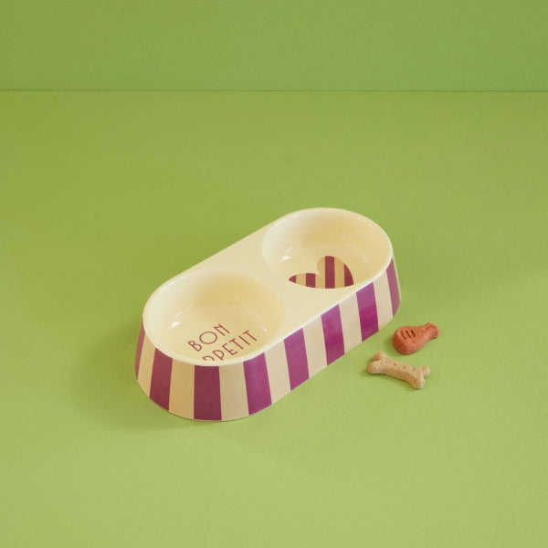 rice-dk-melamine-pet-bowl-for-food-and-water-striped-heart-2-rooms-rice-mepet-hea2