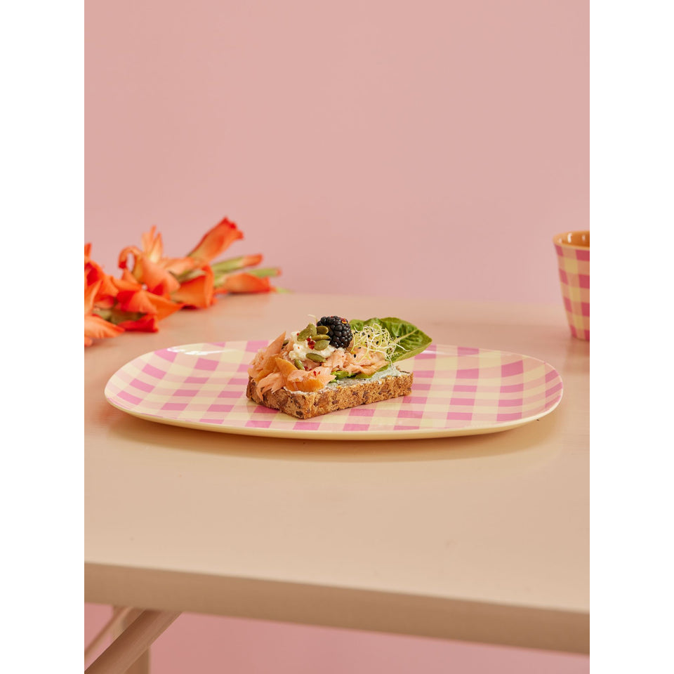 rice-dk-melamine-rectangular-plate-with-check-it-out-print-rice-melpl-cito