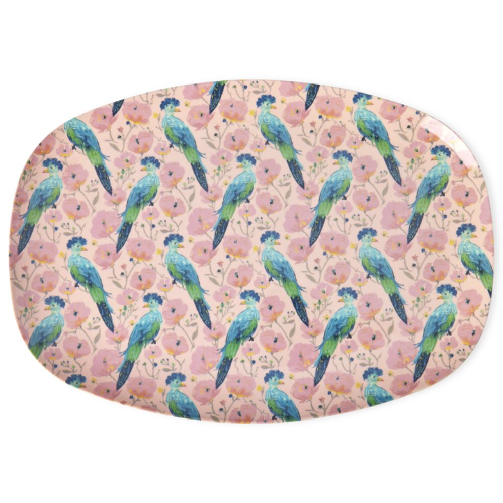 rice-dk-melamine-rectangular-plate-with-exotic-bird-print-rice-melpl-exbi