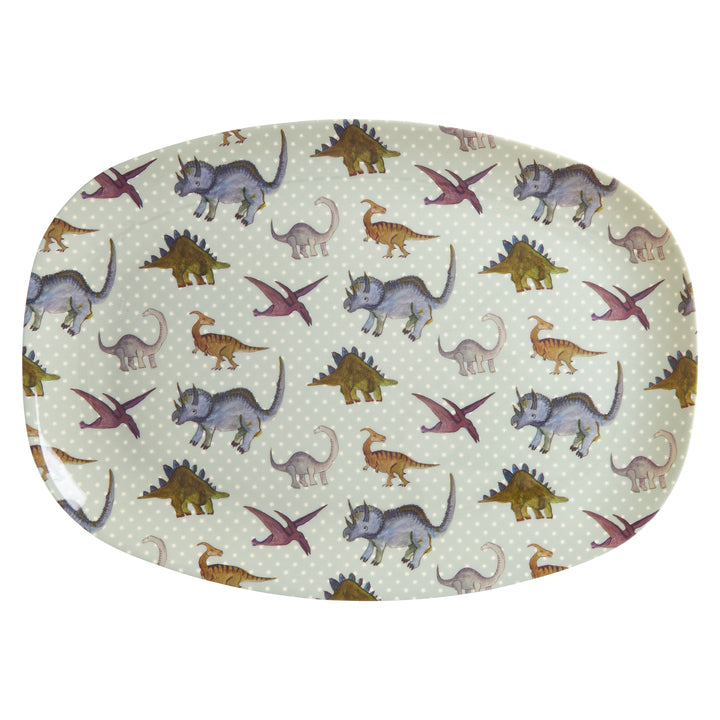 rice-dk-melamine-rectangular-plate-with-new-dino-print-rice-melpl-ndino