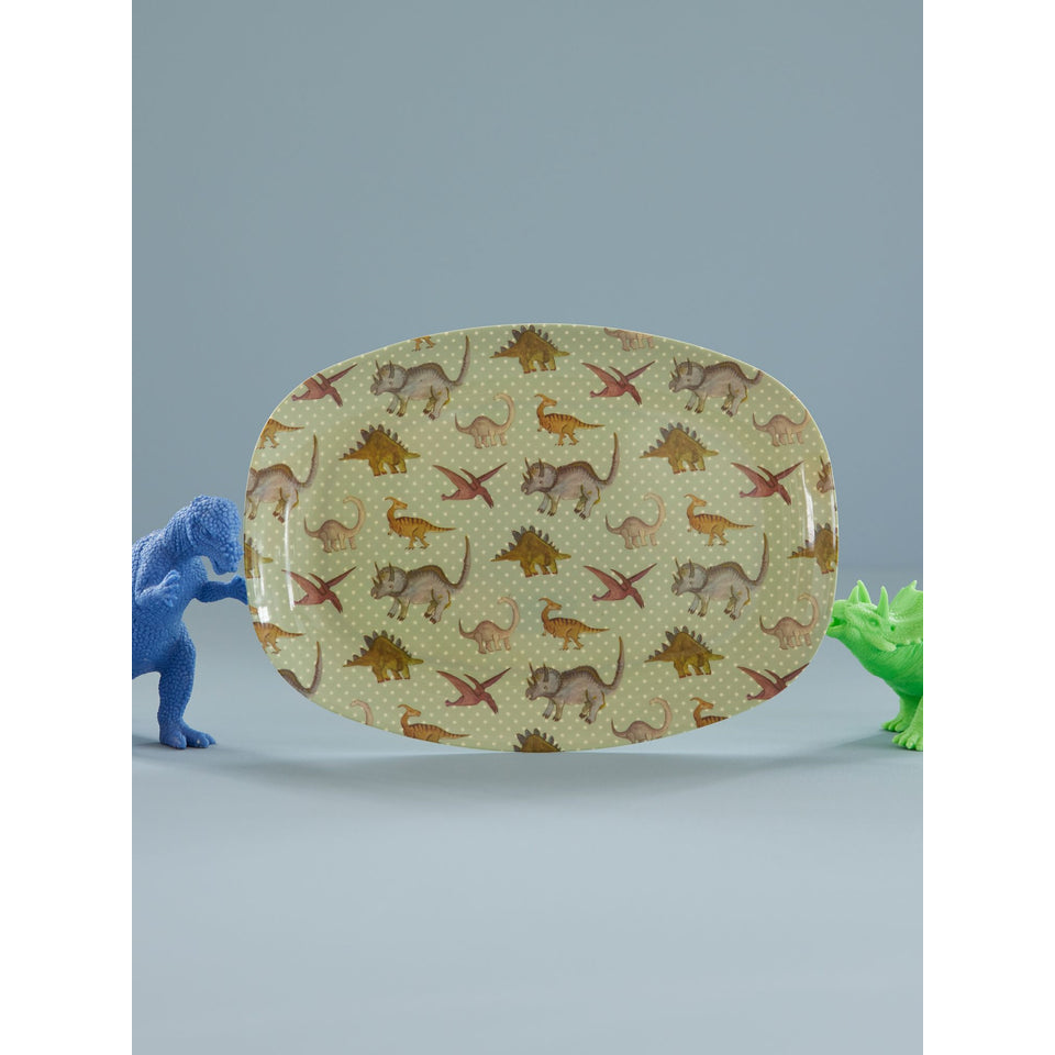 rice-dk-melamine-rectangular-plate-with-new-dino-print-rice-melpl-ndino