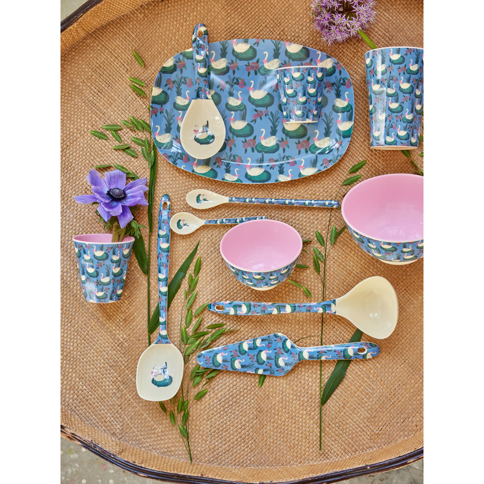 rice-dk-melamine-rectangular-plate-with-swan-lake-print-rice-melpl-swla