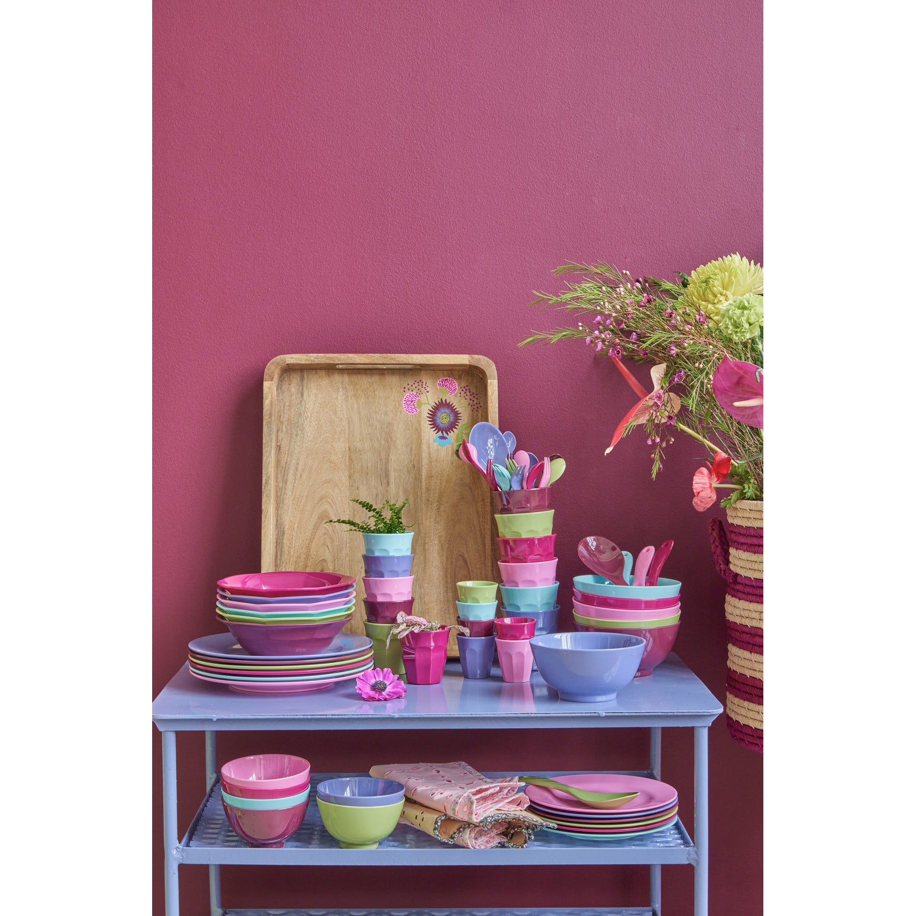 rice-dk-melamine-round-side-plates-in-asst-colors-6-pack-rice-mespl-6zaw23