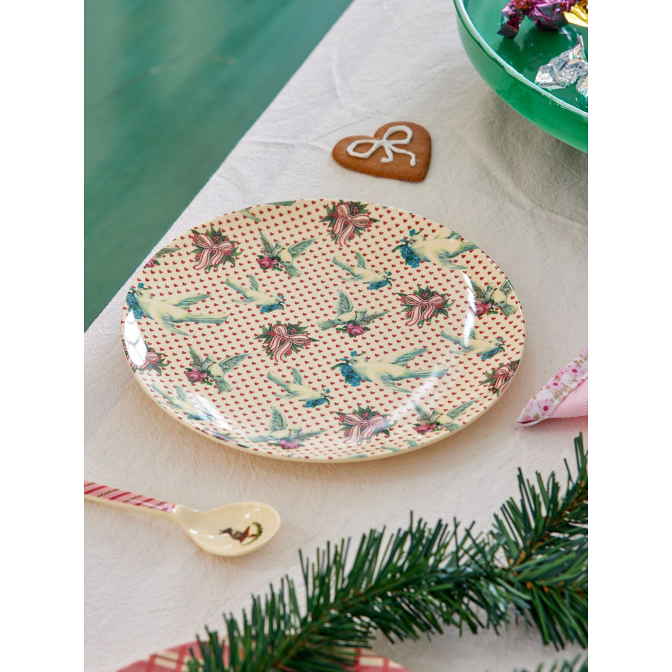 rice-dk-melamine-side-plate-with-dove-print-rice-xmesp-ph4do