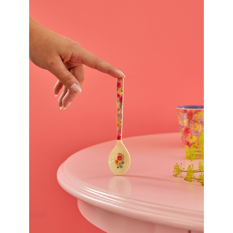 rice-dk-melamine-teaspoon-red-swedish-flower-print-rice-melsp-sss24xcswefl