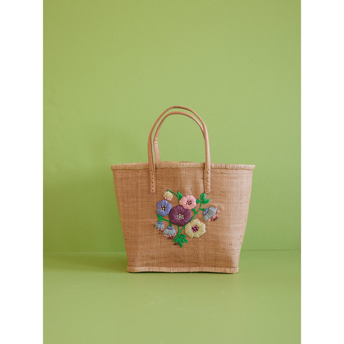 rice-dk-raffia-bag-with-heavy-flower-embr-in-tea-leather-handles-large-rice-bglea-floteal