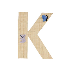 rice-dk-raffia-sticker-letter-in-nature-with-butterfly-and-koala-embroidery-k-rice-stick-rafki